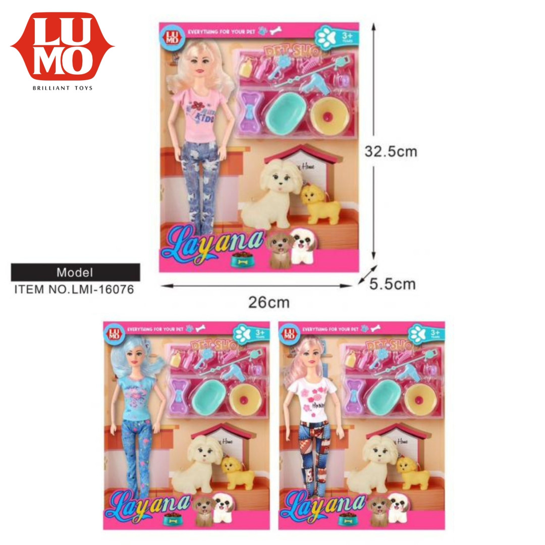 LAYANA PET SHOP DOLL SET