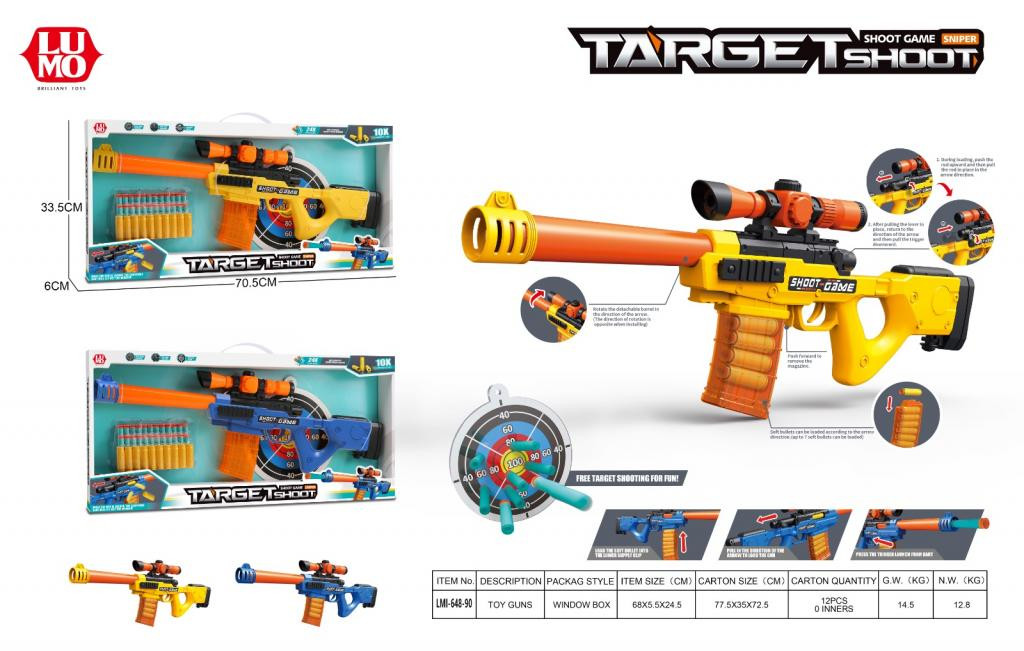 TARGET SHOOT GUN 24 BULLET
