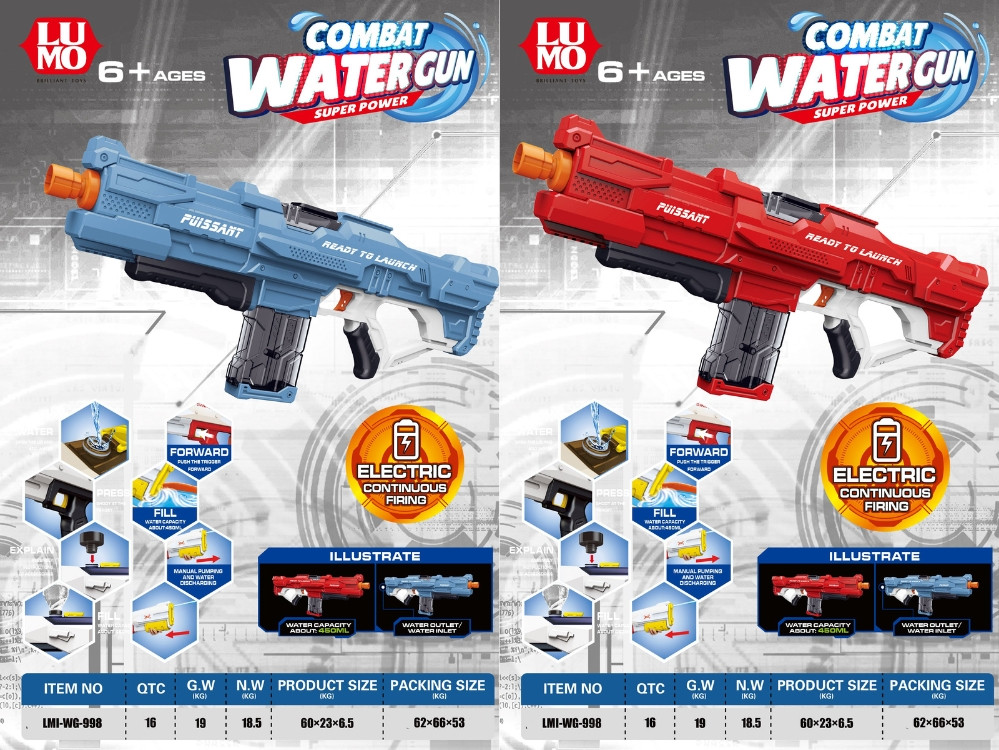 LUMO B/O COMBAT WATER GUN